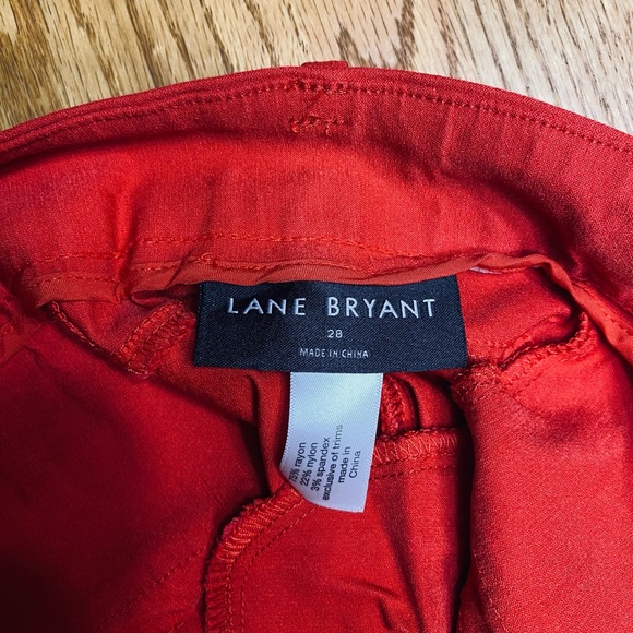 Lane Bryant Bold Red Ankle Pants - Picture 1 of 2